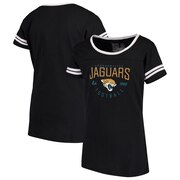 Order Jacksonville Jaguars NFL Pro Line by Fanatics Branded Girls Youth Live For It 2-Stripe T-Shirt – Black at low prices.