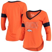 Add Denver Broncos Touch by Alyssa Milano Women's Ultimate Fan 3/4-Sleeve Raglan V-Neck T-Shirt – Orange To Your NFL Collection