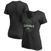 Add Arizona Cardinals NFL Pro Line by Fanatics Branded Women's Forever Lucky V-Neck T-Shirt - Black To Your NFL Collection