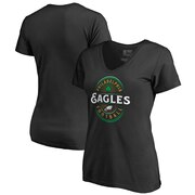 Add Philadelphia Eagles NFL Pro Line by Fanatics Branded Women's Forever Lucky V-Neck T-Shirt - Black To Your NFL Collection