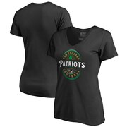 Add New England Patriots NFL Pro Line by Fanatics Branded Women's Forever Lucky V-Neck T-Shirt - Black To Your NFL Collection