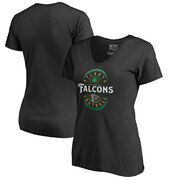 Add Atlanta Falcons NFL Pro Line by Fanatics Branded Women's Forever Lucky V-Neck T-Shirt - Black To Your NFL Collection