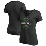 Add Seattle Seahawks NFL Pro Line by Fanatics Branded Women's Forever Lucky V-Neck T-Shirt - Black To Your NFL Collection