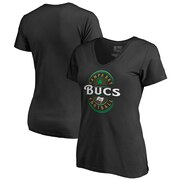 Add Tampa Bay Buccaneers NFL Pro Line by Fanatics Branded Women's Forever Lucky V-Neck T-Shirt - Black To Your NFL Collection