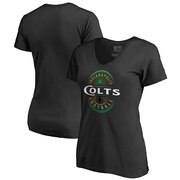 Add Indianapolis Colts NFL Pro Line by Fanatics Branded Women's Forever Lucky V-Neck T-Shirt - Black To Your NFL Collection