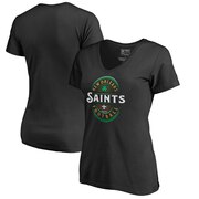 Add New Orleans Saints NFL Pro Line by Fanatics Branded Women's Forever Lucky V-Neck T-Shirt - Black To Your NFL Collection