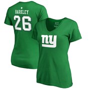 Add Saquon Barkley New York Giants NFL Pro Line by Fanatics Branded Women's St. Patrick's Day Icon Name & Number V-Neck T-Shirt – Kelly Green To Your NFL Collection