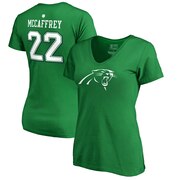 Add Christian McCaffrey Carolina Panthers NFL Pro Line by Fanatics Branded Women's St. Patrick's Day Icon V-Neck Name & Number T-Shirt - Kelly Green To Your NFL Collection