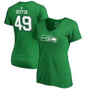 Add Shaquem Griffin Seattle Seahawks NFL Pro Line by Fanatics Branded Women's St. Patrick's Day Icon Name & Number V-Neck T-Shirt – Kelly Green To Your NFL Collection