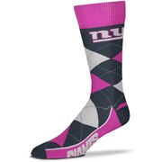 Add New York Giants For Bare Feet Line Up Argyle Melange Socks To Your NFL Collection