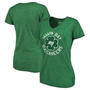 Add Tampa Bay Buccaneers NFL Pro Line by Fanatics Branded Women's St. Patrick's Day Luck Tradition Tri-Blend V-Neck T-Shirt – Green To Your NFL Collection