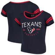 Add Houston Texans NFL Pro Line by Fanatics Branded Girls Youth Live For It 2-Stripe T-Shirt – Navy To Your NFL Collection