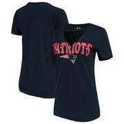 Add New England Patriots New Era Women's Baby Jersey V-Neck Choker T-Shirt – Navy To Your NFL Collection