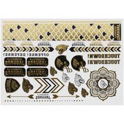 Add Jacksonville Jaguars Little Earth Metallic Body Tattoo Sheet To Your NFL Collection