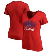 Add Buffalo Bills NFL Pro Line by Fanatics Branded Women's Victory Script V-Neck T-Shirt -Red To Your NFL Collection