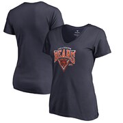 Add Chicago Bears NFL Pro Line by Fanatics Branded Women's 100th Season Timeless V-Neck T-Shirt – Navy To Your NFL Collection