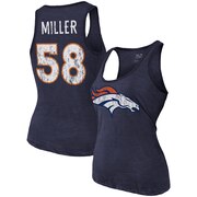 Add Von Miller Denver Broncos Majestic Threads Women's Player Name & Number Tri-Blend Tank Top – Navy To Your NFL Collection