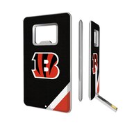 Add Cincinnati Bengals Diagonal Stripe Credit Card USB Drive & Bottle Opener To Your NFL Collection