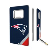 Add New England Patriots Diagonal Stripe Credit Card USB Drive & Bottle Opener To Your NFL Collection