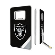 Add Oakland Raiders Diagonal Stripe Credit Card USB Drive & Bottle Opener To Your NFL Collection