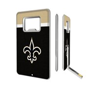 Add New Orleans Saints Striped Credit Card USB Drive & Bottle Opener To Your NFL Collection