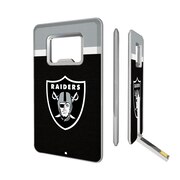 Add Oakland Raiders Striped Credit Card USB Drive & Bottle Opener To Your NFL Collection