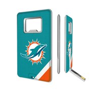 Add Miami Dolphins Diagonal Stripe Credit Card USB Drive & Bottle Opener To Your NFL Collection