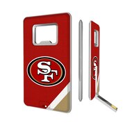 Add San Francisco 49ers Diagonal Stripe Credit Card USB Drive & Bottle Opener To Your NFL Collection