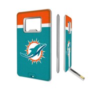 Add Miami Dolphins Striped Credit Card USB Drive & Bottle Opener To Your NFL Collection