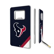 Add Houston Texans Diagonal Stripe Credit Card USB Drive & Bottle Opener To Your NFL Collection