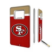 Add San Francisco 49ers Striped Credit Card USB Drive & Bottle Opener To Your NFL Collection