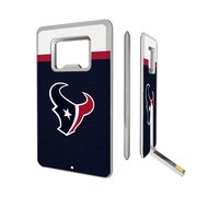 Add Houston Texans Striped Credit Card USB Drive & Bottle Opener To Your NFL Collection