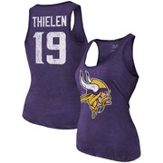 Add Adam Thielen Minnesota Vikings Majestic Threads Women's Player Name & Number Tri-Blend Tank Top – Purple To Your NFL Collection