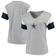 Add Dallas Cowboys Nike Women's Breathe Performance V-Neck T-Shirt – Gray To Your NFL Collection