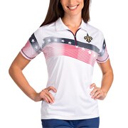 Add New Orleans Saints Antigua Women's Patriot Polo - White To Your NFL Collection