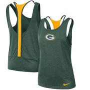 Add Green Bay Packers Nike Women's Loose Racerback Performance Tank Top – Green To Your NFL Collection