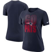 Add New England Patriots Nike Women's Local Verbiage Performance T-Shirt – Navy To Your NFL Collection