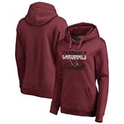 Add Arizona Cardinals NFL Pro Line by Fanatics Branded Women's Plus Size Free Line Pullover Hoodie - Cardinal To Your NFL Collection