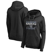 Add Oakland Raiders NFL Pro Line by Fanatics Branded Women's Plus Size Free Line Pullover Hoodie - Black To Your NFL Collection