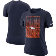 Add Denver Broncos Nike Women's Local Verbiage Performance T-Shirt – Navy To Your NFL Collection