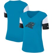 Add Carolina Panthers Nike Women's Breathe Performance V-Neck T-Shirt – Blue To Your NFL Collection