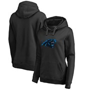 Add Carolina Panthers NFL Pro Line by Fanatics Branded Women's Plus Size Splatter Logo Pullover Hoodie – Black To Your NFL Collection