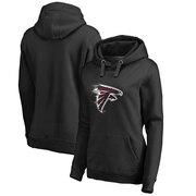 Add Atlanta Falcons NFL Pro Line by Fanatics Branded Women's Plus Size Splatter Logo Pullover Hoodie – Black To Your NFL Collection