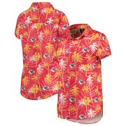 Kansas City Chiefs Women's Floral Harmonic Button-Up Shirt – Red