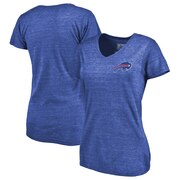 Add Buffalo Bills NFL Pro Line by Fanatics Branded Women's Primary Logo Left Chest Distressed Tri-Blend V-Neck T-Shirt – Heathered Royal To Your NFL Collection