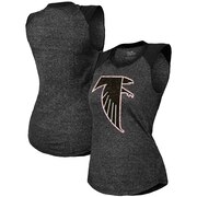 Add Atlanta Falcons Majestic Threads Women's Retro Tri-Blend Raglan Muscle Tank Top – Black To Your NFL Collection