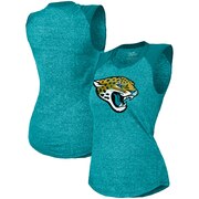 Add Jacksonville Jaguars Majestic Threads Women's Retro Tri-Blend Raglan Muscle Tank Top – Teal To Your NFL Collection