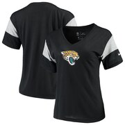 Add Jacksonville Jaguars Nike Women's Breathe Performance V-Neck T-Shirt – Black To Your NFL Collection