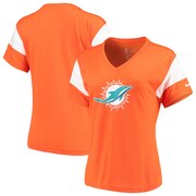 Add Miami Dolphins Nike Women's Breathe Performance V-Neck T-Shirt – Orange To Your NFL Collection