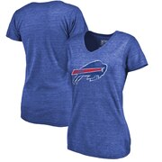 Add Buffalo Bills NFL Pro Line by Fanatics Branded Women's Distressed Team Logo Tri-Blend T-Shirt - Royal To Your NFL Collection